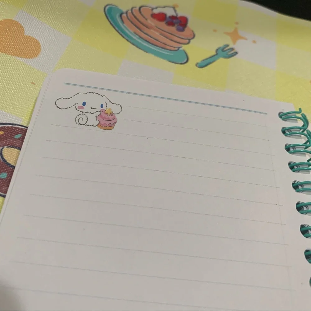 Cinnamoroll Blue Sweet Treats Themed Small Spiral Notebook